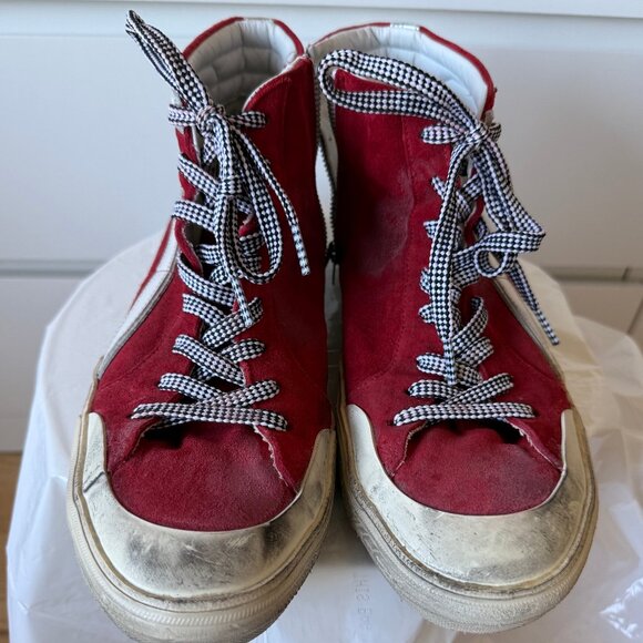 RARE! Golden Goose Men's Slide - Red Suede (Size 11 / 44) - Picture 1 of 6